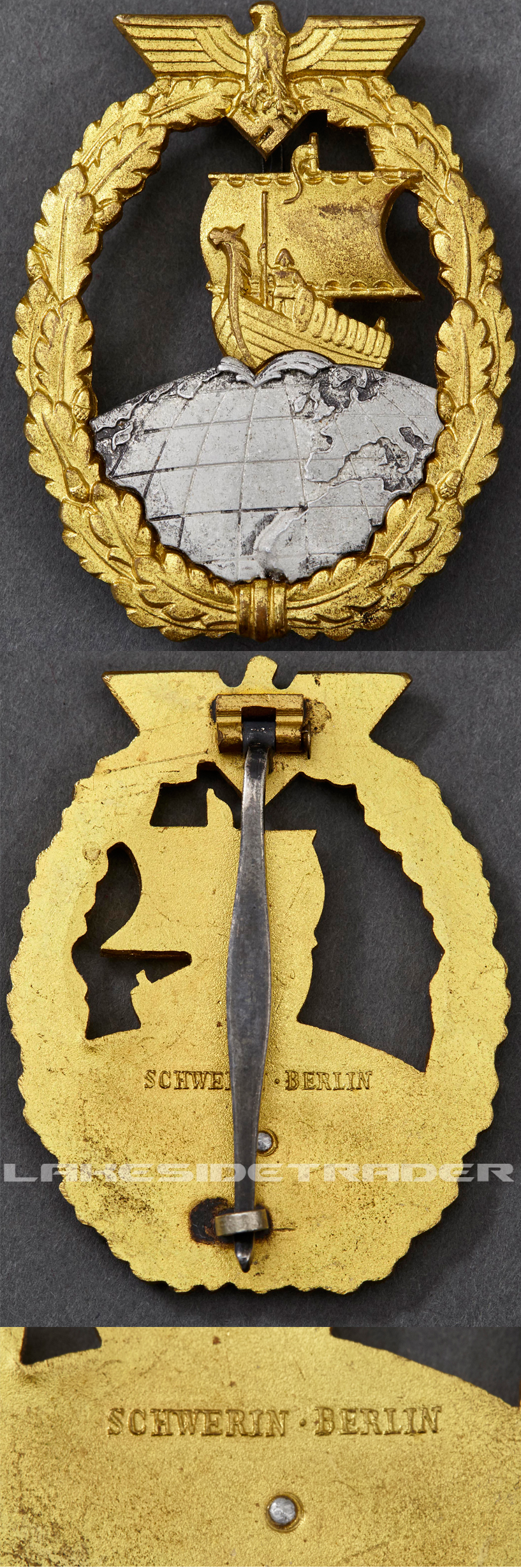 Auxiliary Cruiser War Badge by Schwerin