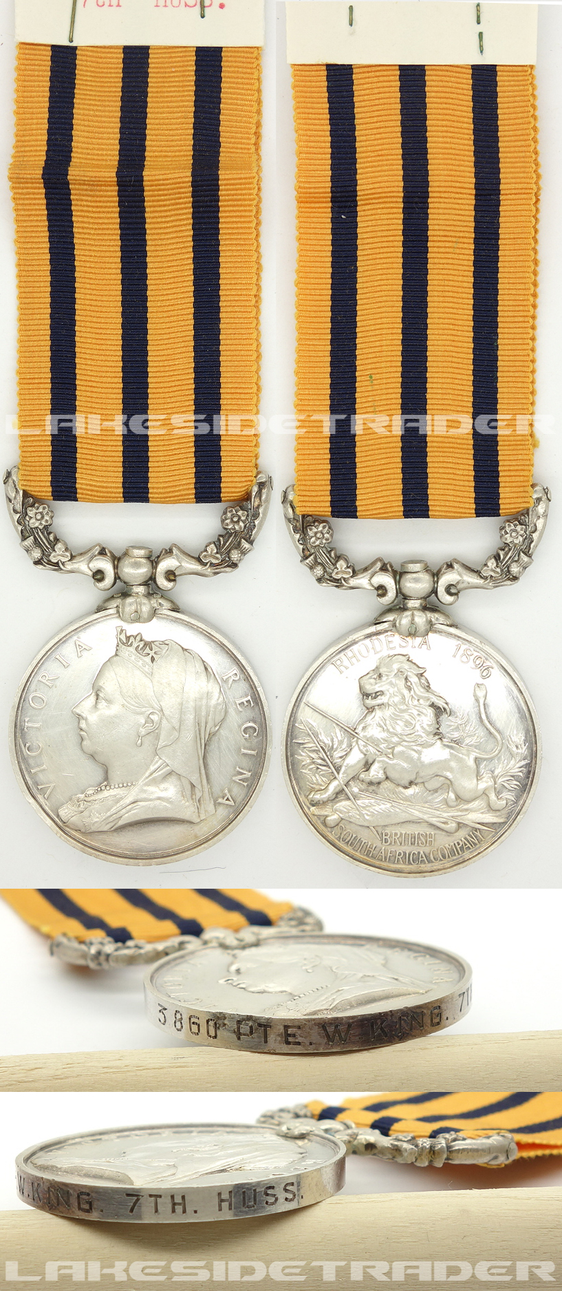British South Africa Company's Medal w partial Research