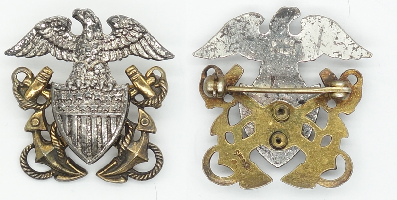 US Navy 2 piece gold/Silver pin
