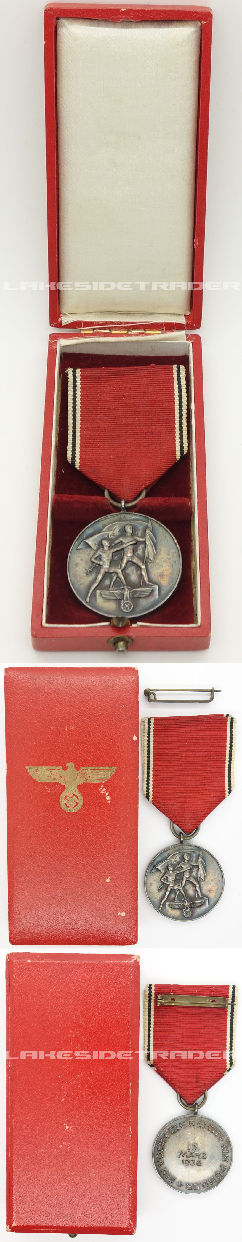 Cased 13 March 1938 Commemorative Medal (Austria)