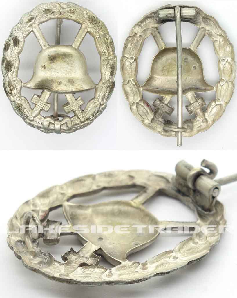 Imperial Silver Cut-out Wound Badge