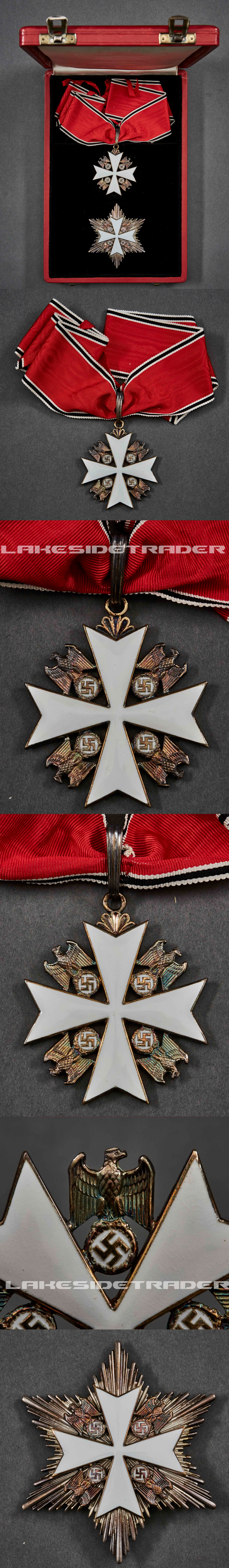 Order of the German Eagle Neck Cross and Star by Godet 