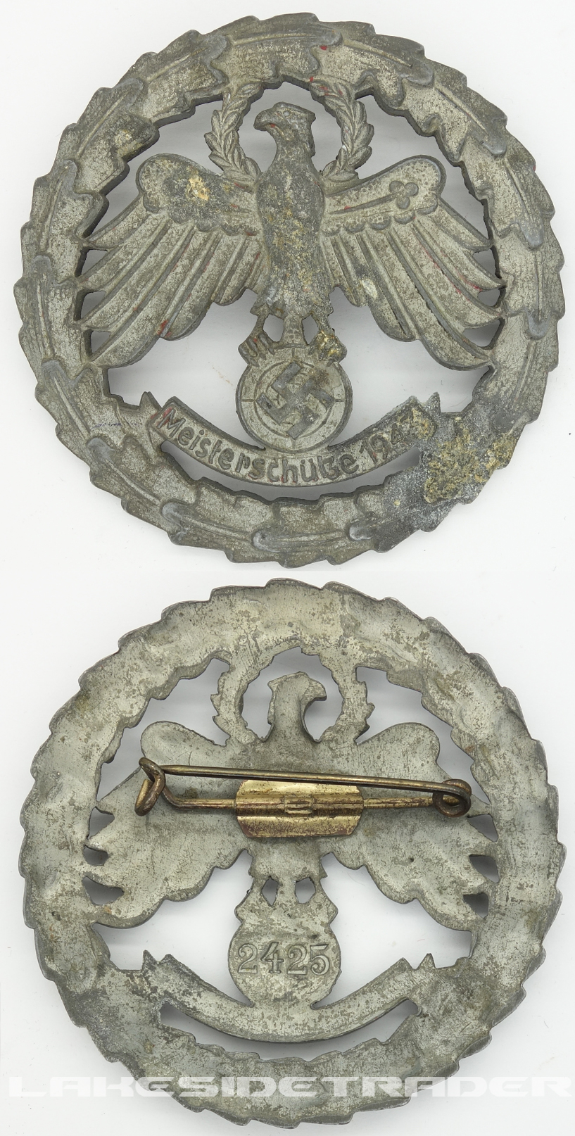 Gold 1943 Meisterschutze Shooting Badge