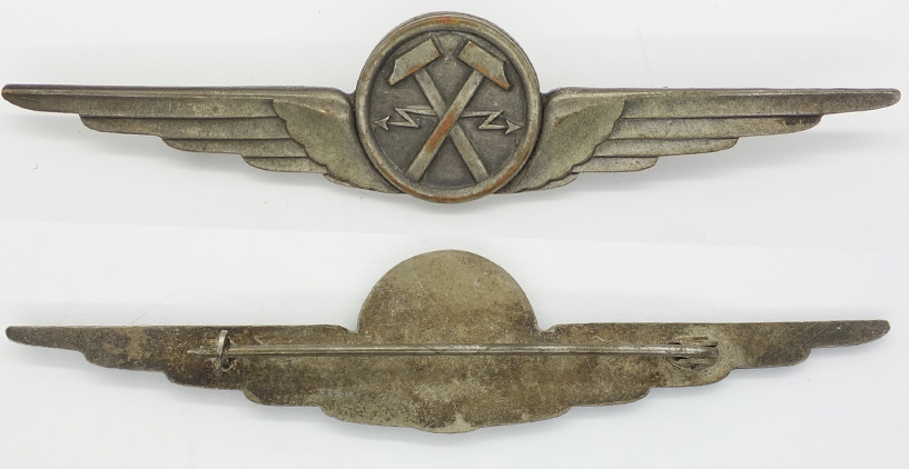 Italian Air Force Fascist Era Electro-Mechanic Qualification Badge