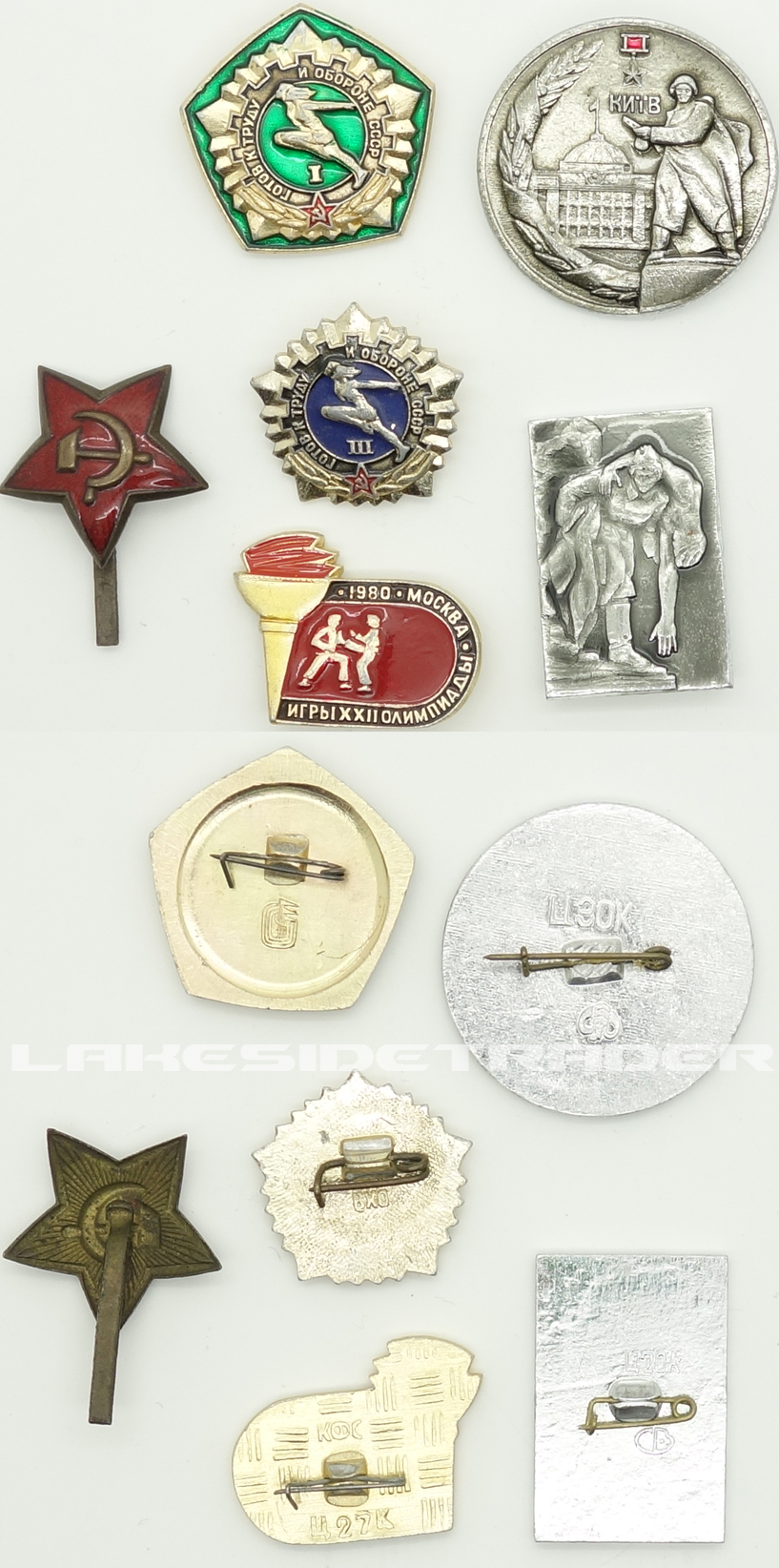 6 Soviet Pins
