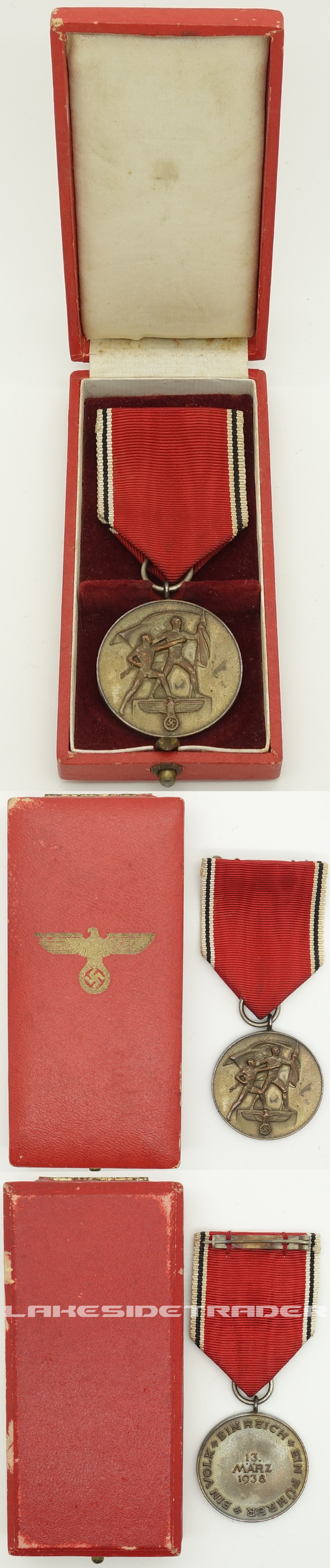 Cased 13 March 1938 Commemorative Medal (Austria)