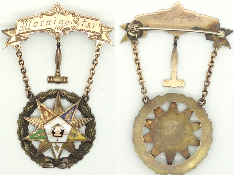 Order of the Eastern Star Female Masonic Medal