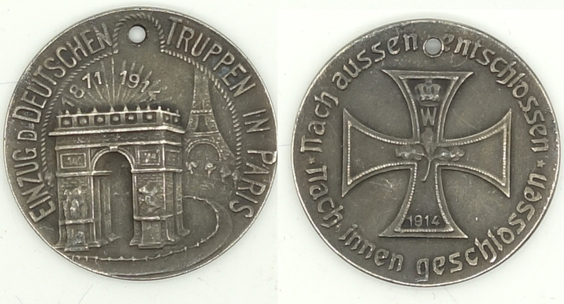 Germany Entry into Paris Medal