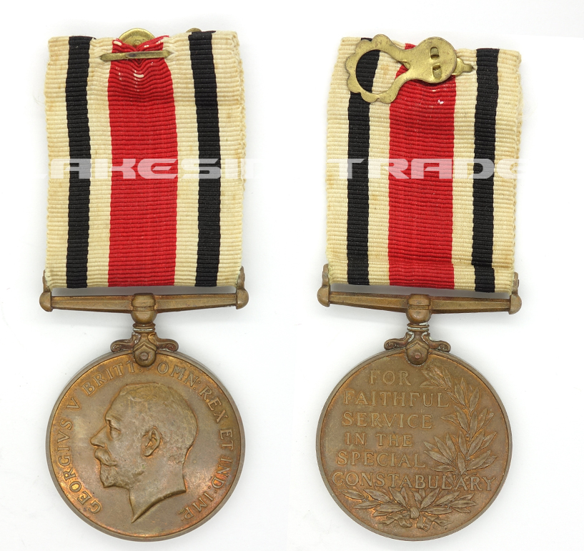 Albert Baker's For Faithful Service In The Special Constabulary Medal