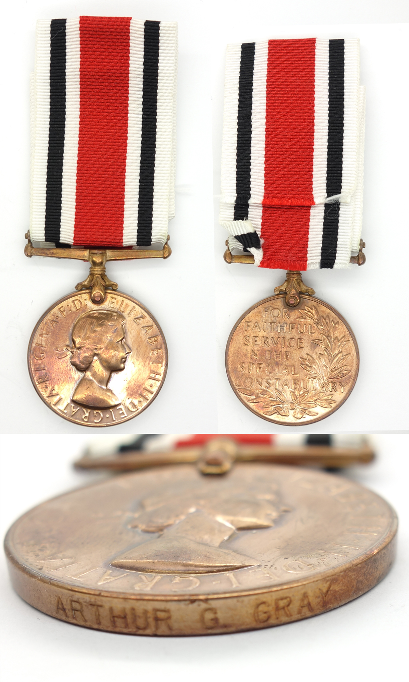 Arthur Grays For Faithful Service In The Special Constabulary Medal