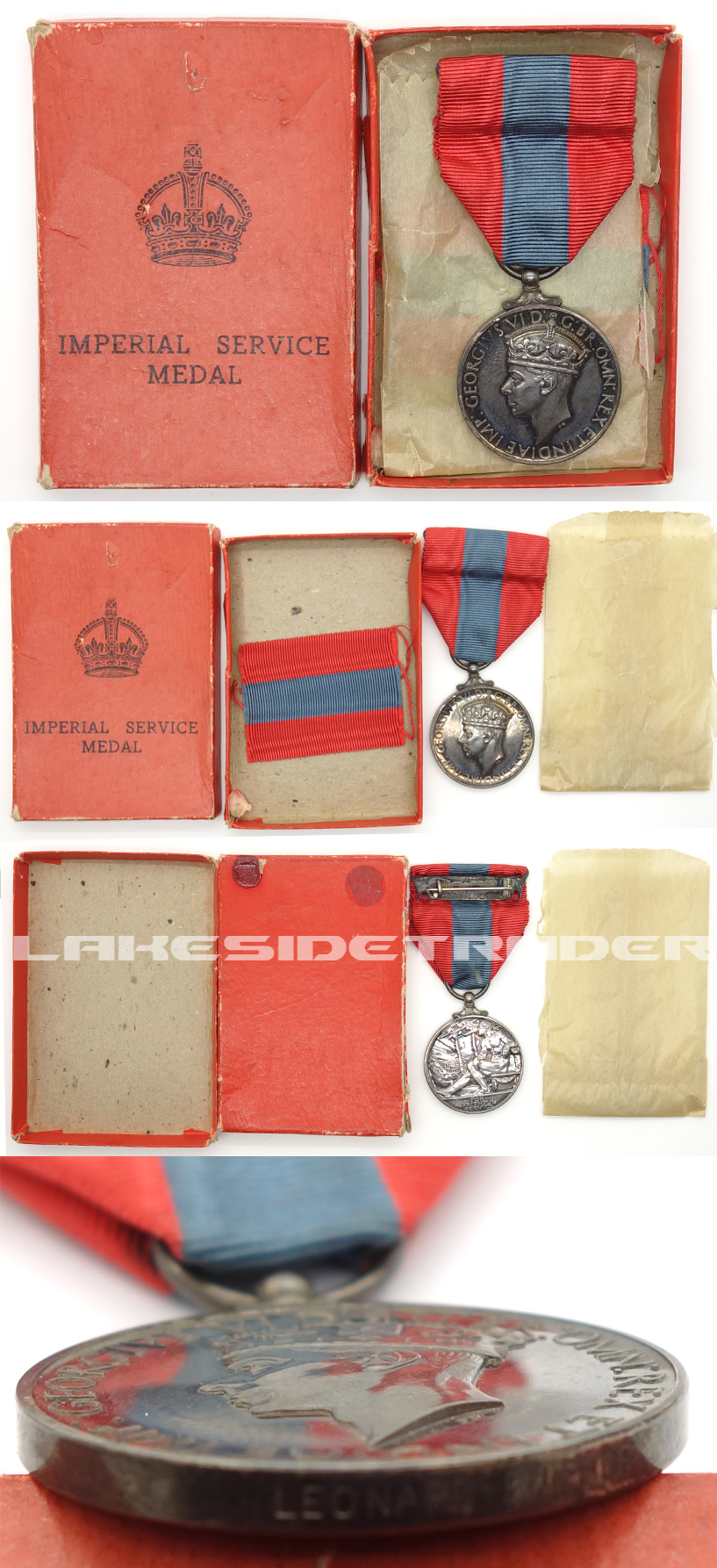 L. Bishop's Imperial Service Medal 