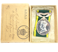 R.W. Duleys' Efficiency Medal in issue box