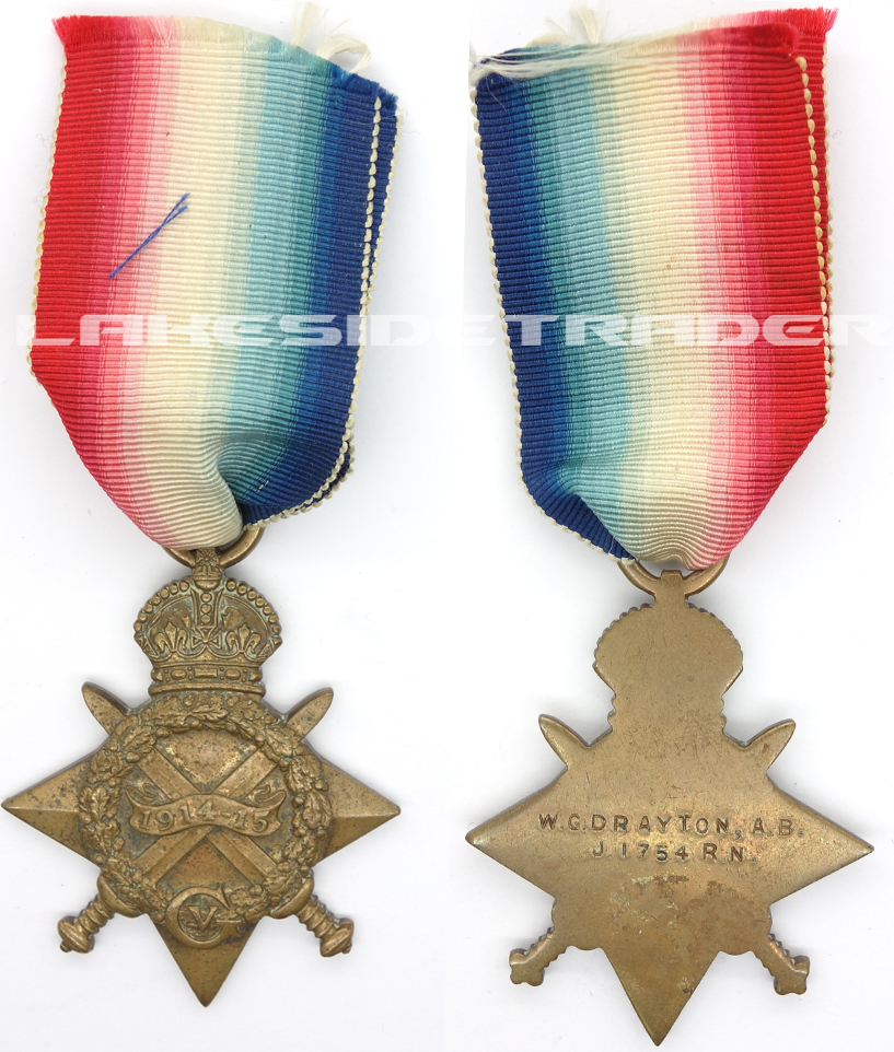 W.G. Drayton's British 1914-15 Star R.N.