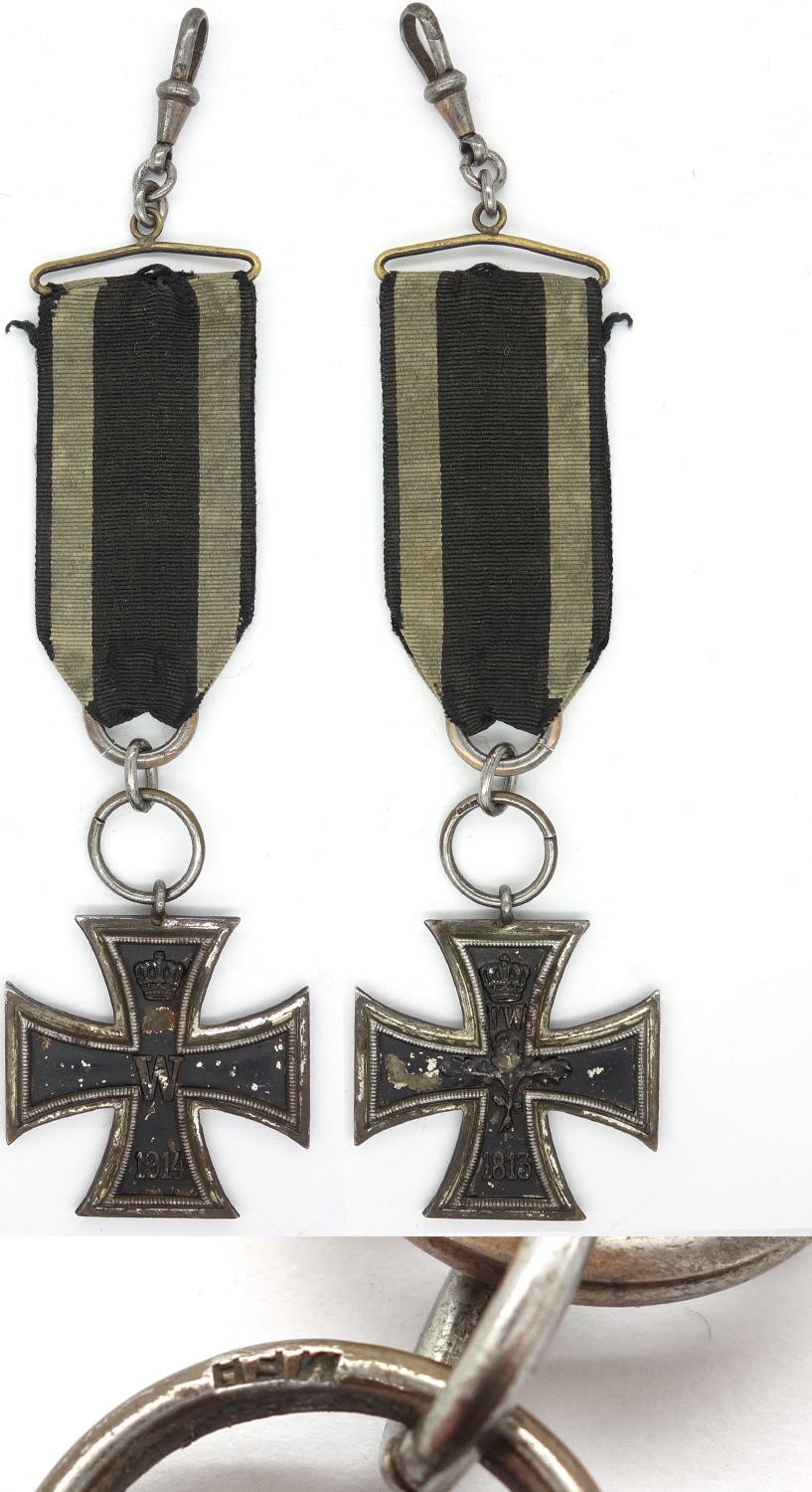 Imperial 2nd Class Iron Cross on Watch Fob by MFH