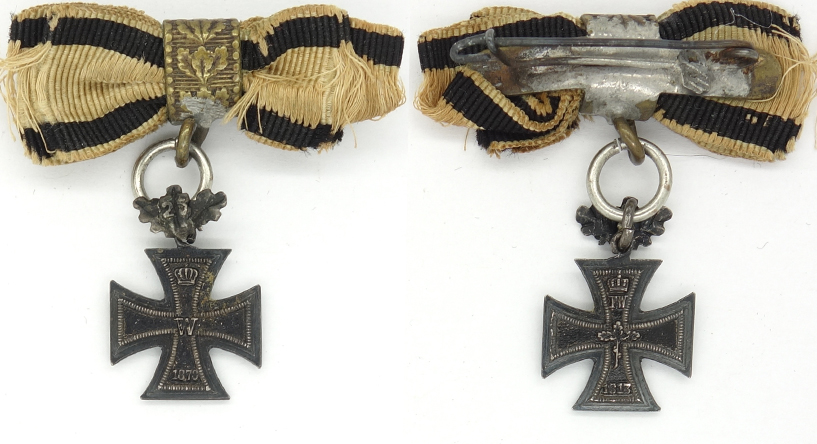 1870 Iron Cross Miniature With 25-Year Clasp