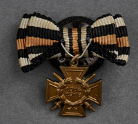 Hindenburg Cross with Swords Buttonhole Device