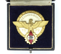Cased Reichssieger National Trade Competition Badge 1939