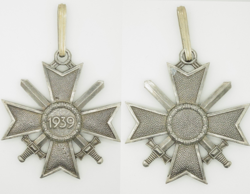 1957 Version - Silver Knights Cross of the War Merit Cross w. Swords