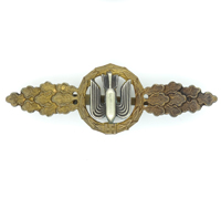 Luftwaffe Bomber Clasp in Gold/Bronze by Juncker