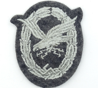 Luftwaffe Wireless Operator/ Air Gunner Badge in Cloth