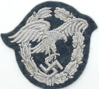 Luftwaffe Observer Badge in Cloth