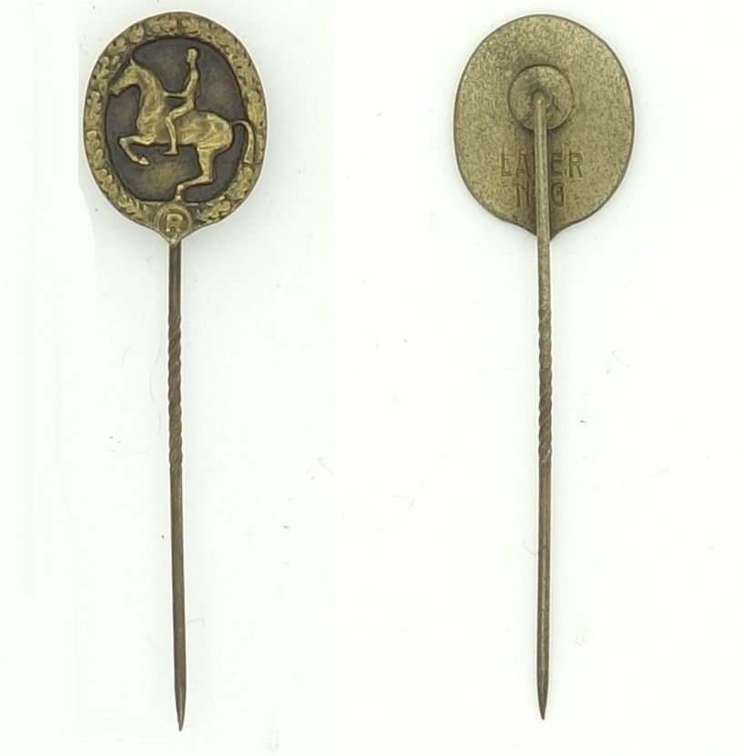 Bronze Equestrian Badge and Stickpin