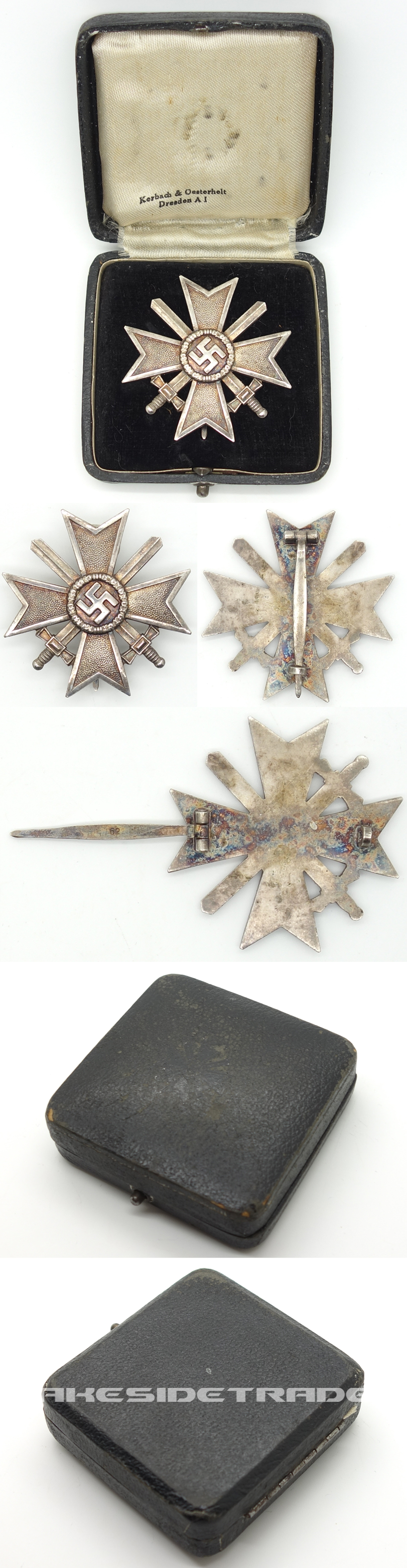 Early Cased 1st Class War Merit Cross by 62