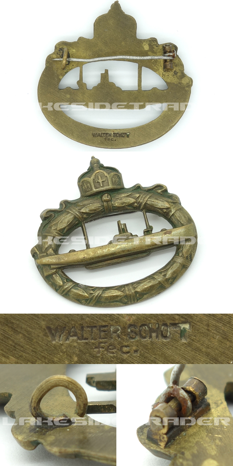 Imperial Navy U-Boat War Badge by Walter Schot
