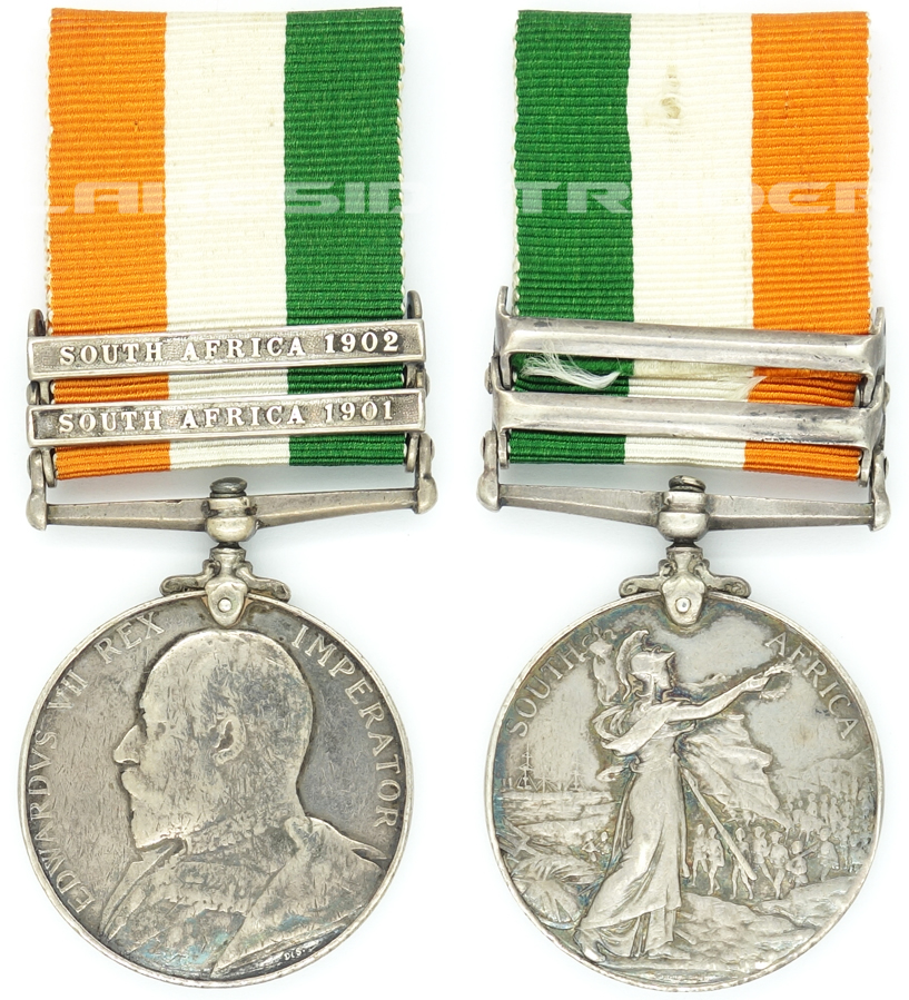 Kings South Africa Medal with Clasps