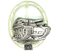 1957 Version - Grade III Panzer Assault Badge