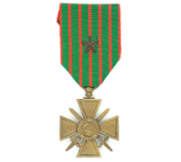 French - Imperial War Cross with Citation