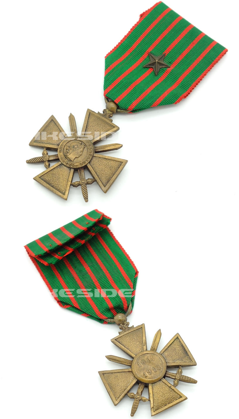 French - Imperial War Cross with Citation