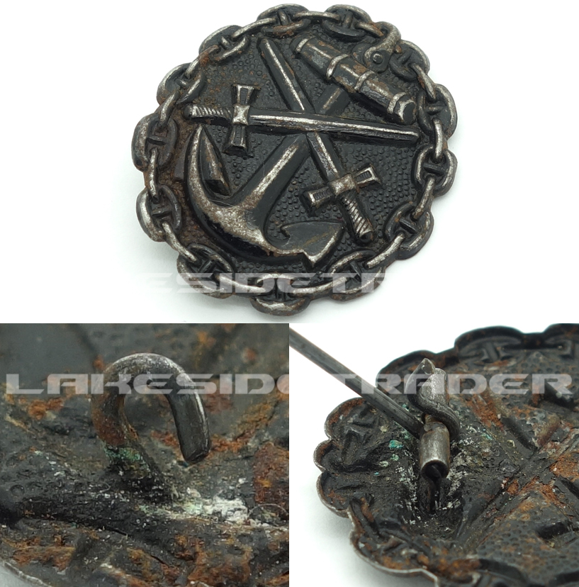 Imperial Navy Wound Badge in Black