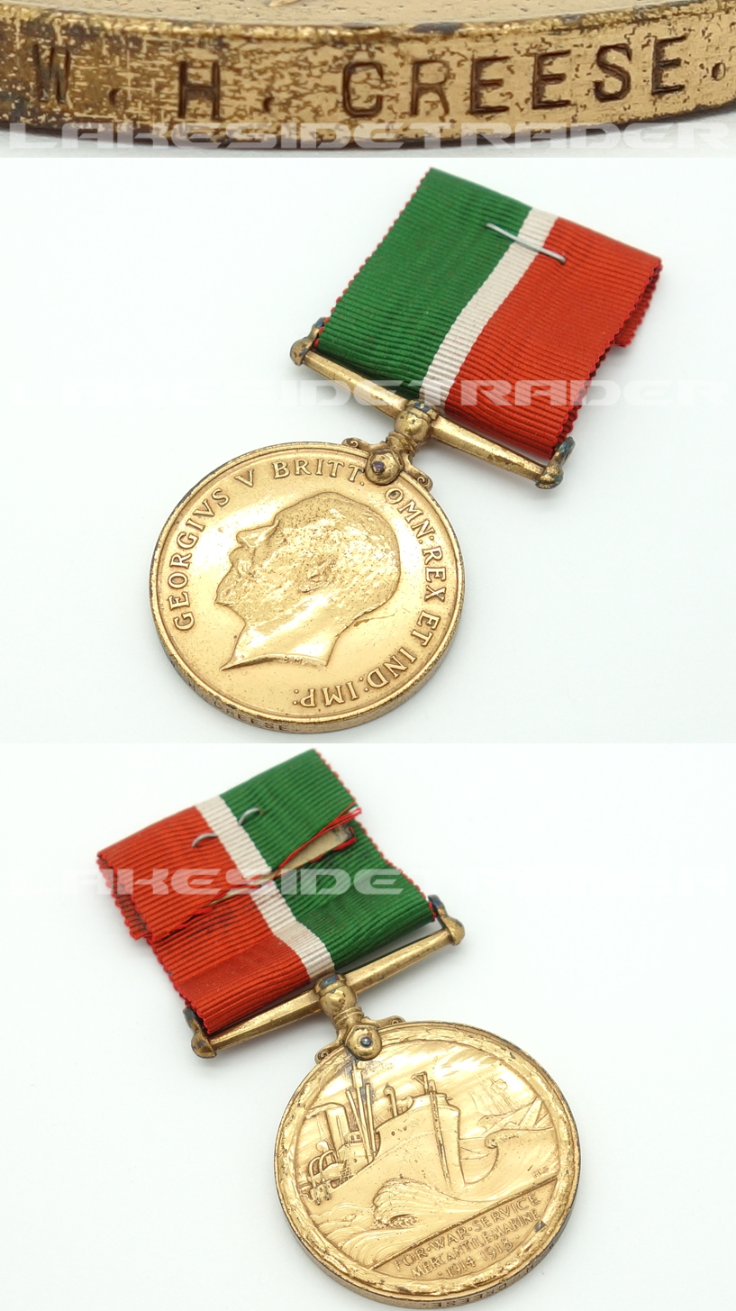 Great Britain - Mercantile Marine War Medal - W.H. Creese