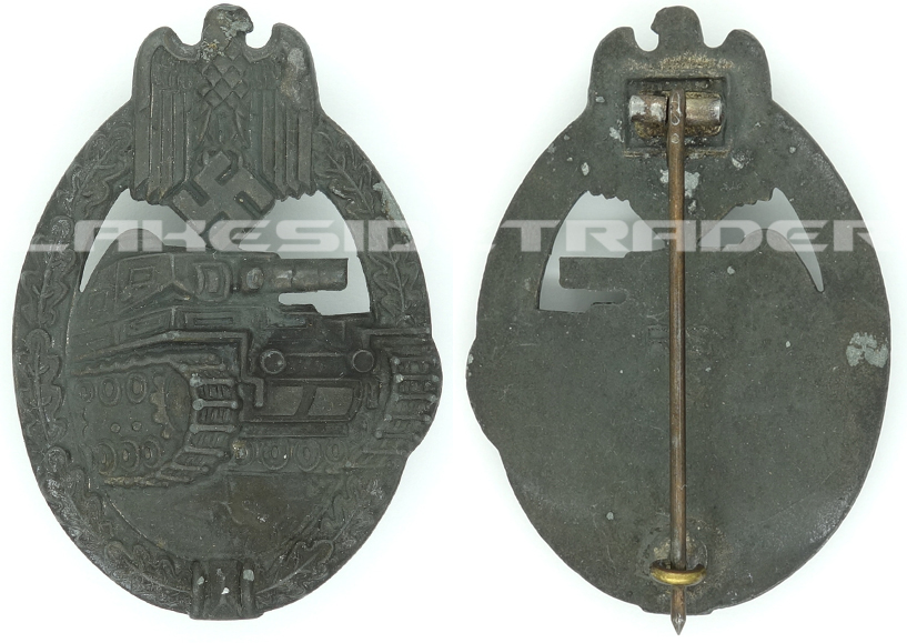 Panzer Assault Badge in Bronze by R.S.