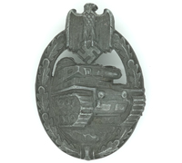 Panzer Assault Badge in Bronze by W. Deumer