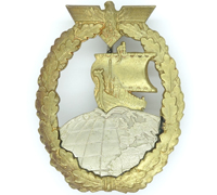 Navy Auxiliary Cruiser War Badge by Juncker