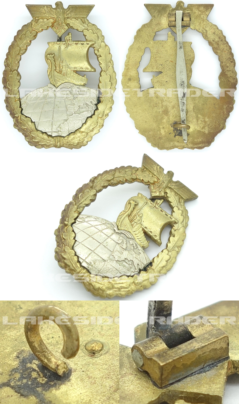 Navy Auxiliary Cruiser War Badge by Juncker