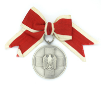 4th Class Social Welfare Medal on Female's Ribbon Bow