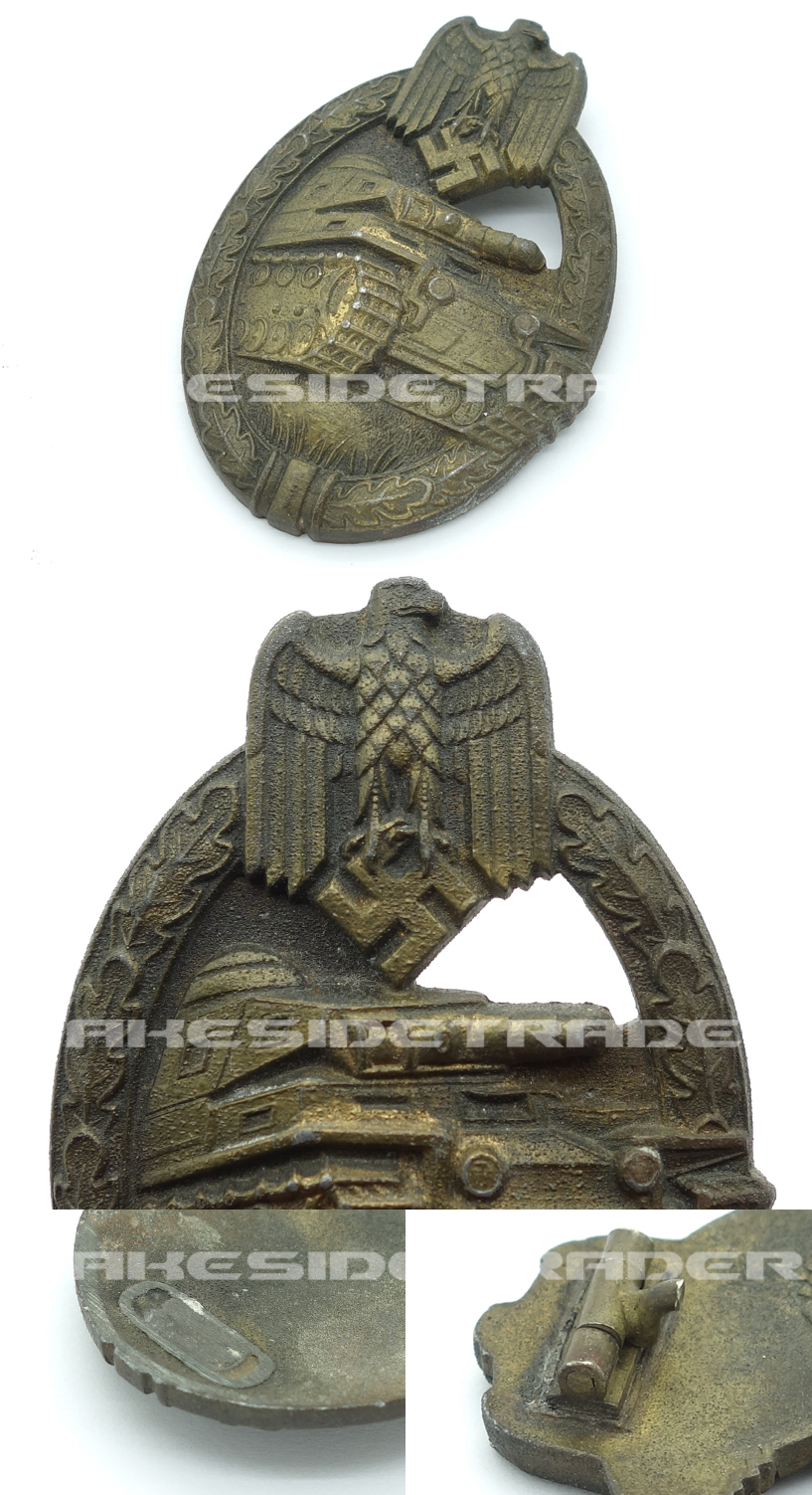 Unfinished - Panzer Assault Badge in Bronze by S&L