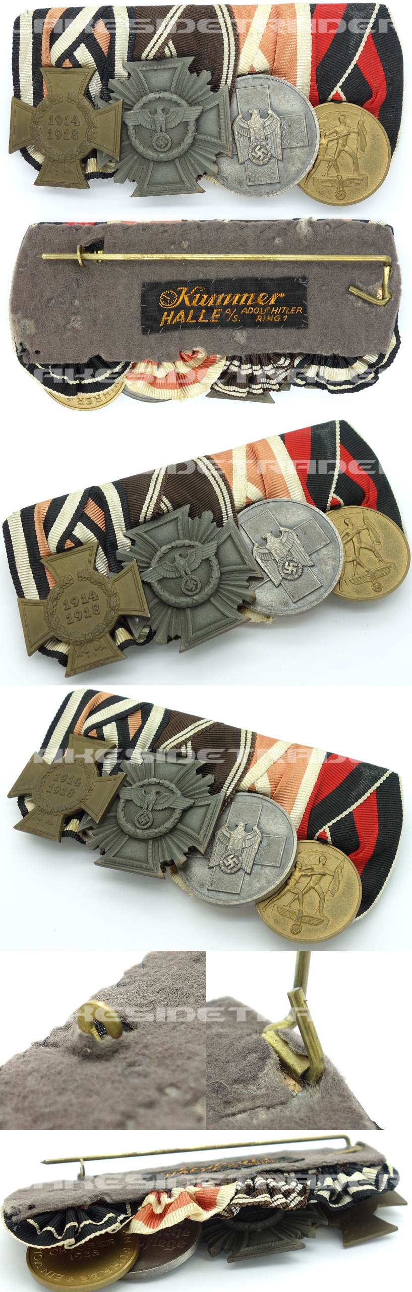 Four-Piece Non-Combatant Medal Bar