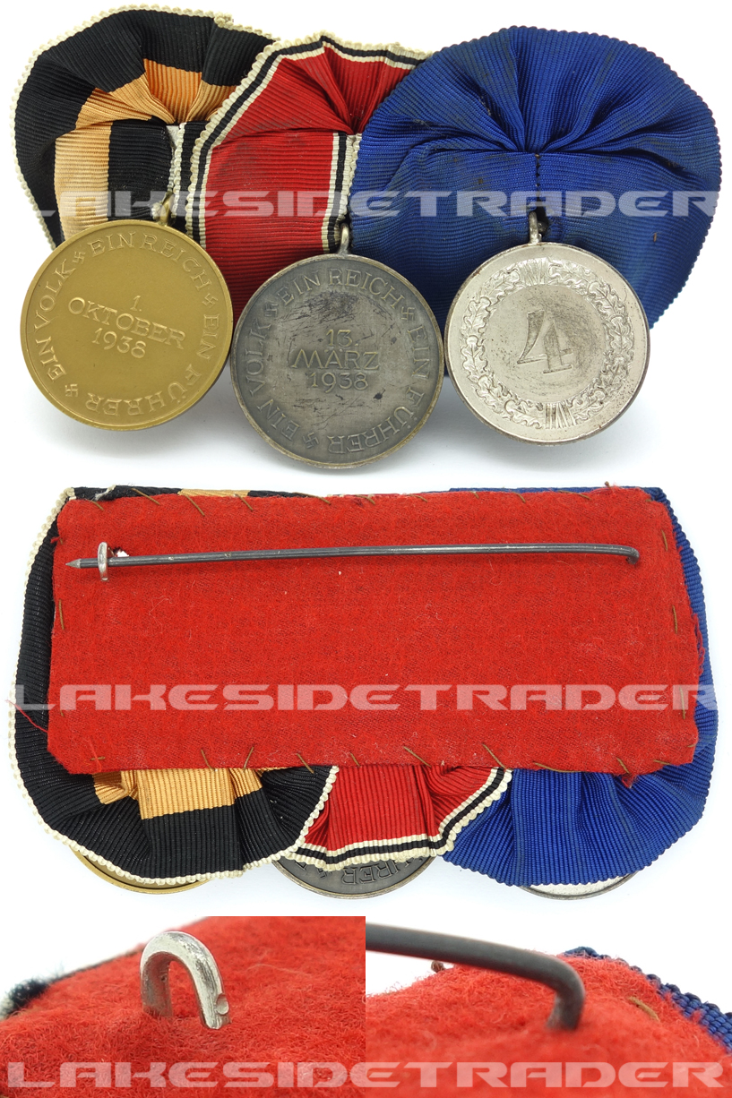 Three-Piece Luftwaffe Annexation Medal Bar