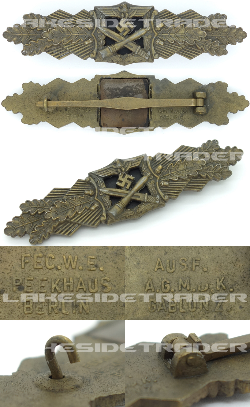 Army Close Combat Clasp in Bronze by A.G.M.u.K.