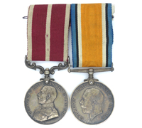 British, WWI - Two-piece Medal Bar to L. Cpt. T. Bramall 