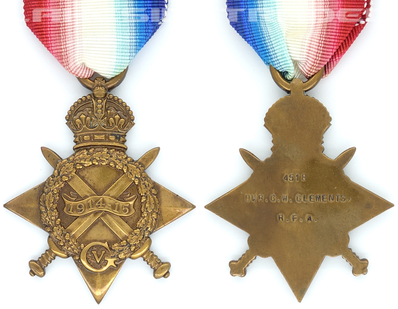 UK, WWI - 1914-15 Star - Drv. R.F.A.