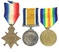 South Africa, WWI - Named Trio to Pte 12th Infantry