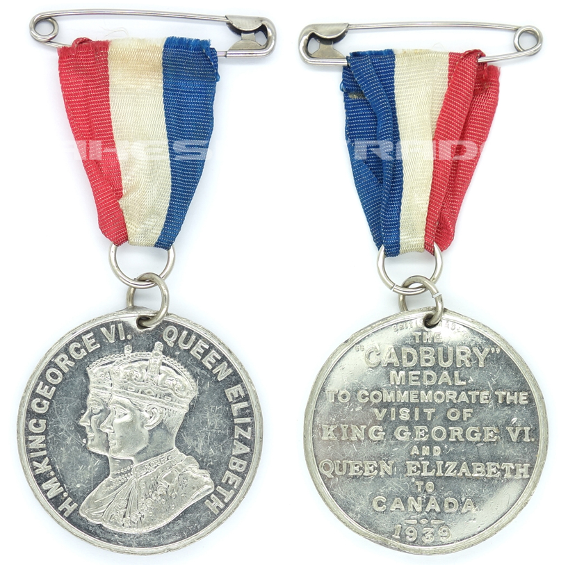 Canada, WWII - The Cadbury Medal 1939