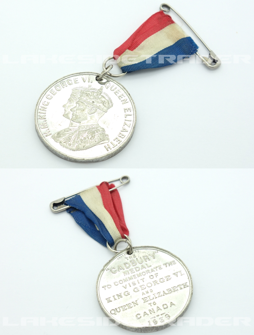 Canada, WWII - The Cadbury Medal 1939