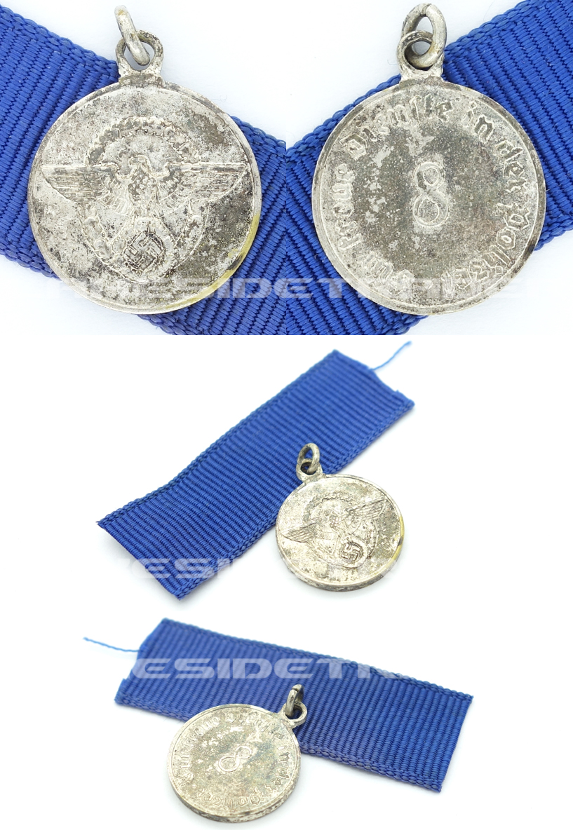 Miniature - 8 Year Police Long Service Award