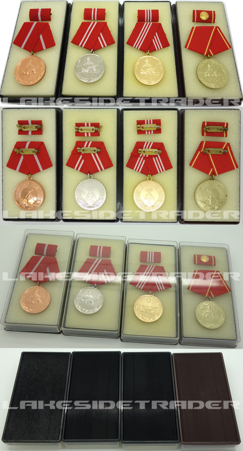 East German - NVA Faithful Service Medals
